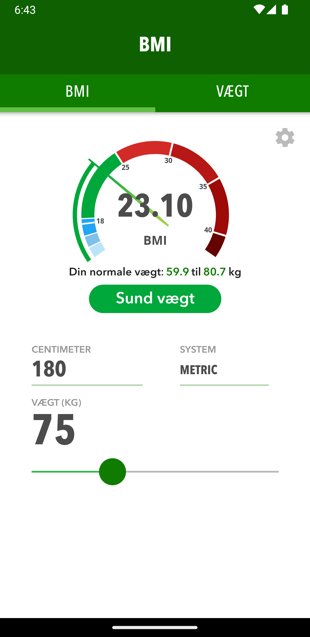 BMI & Vægt Tracker